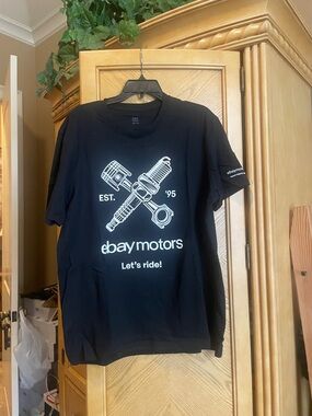 District eBay motors black xl tee shirt